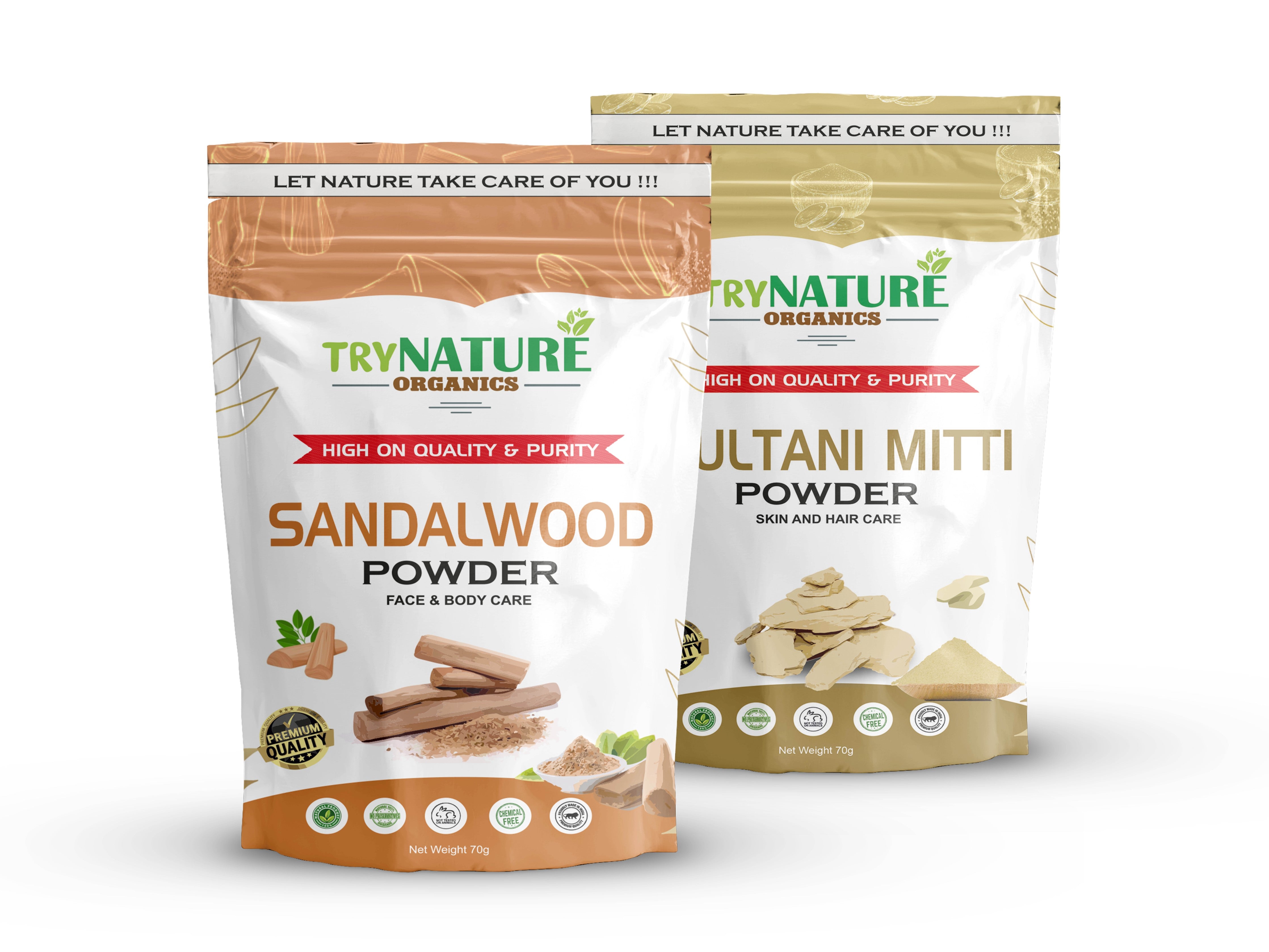 TRY NATURE Clarifying Face Pack | Sandalwood & Multani Mitti for Fresh & Glowing Skin [Listing# 19]