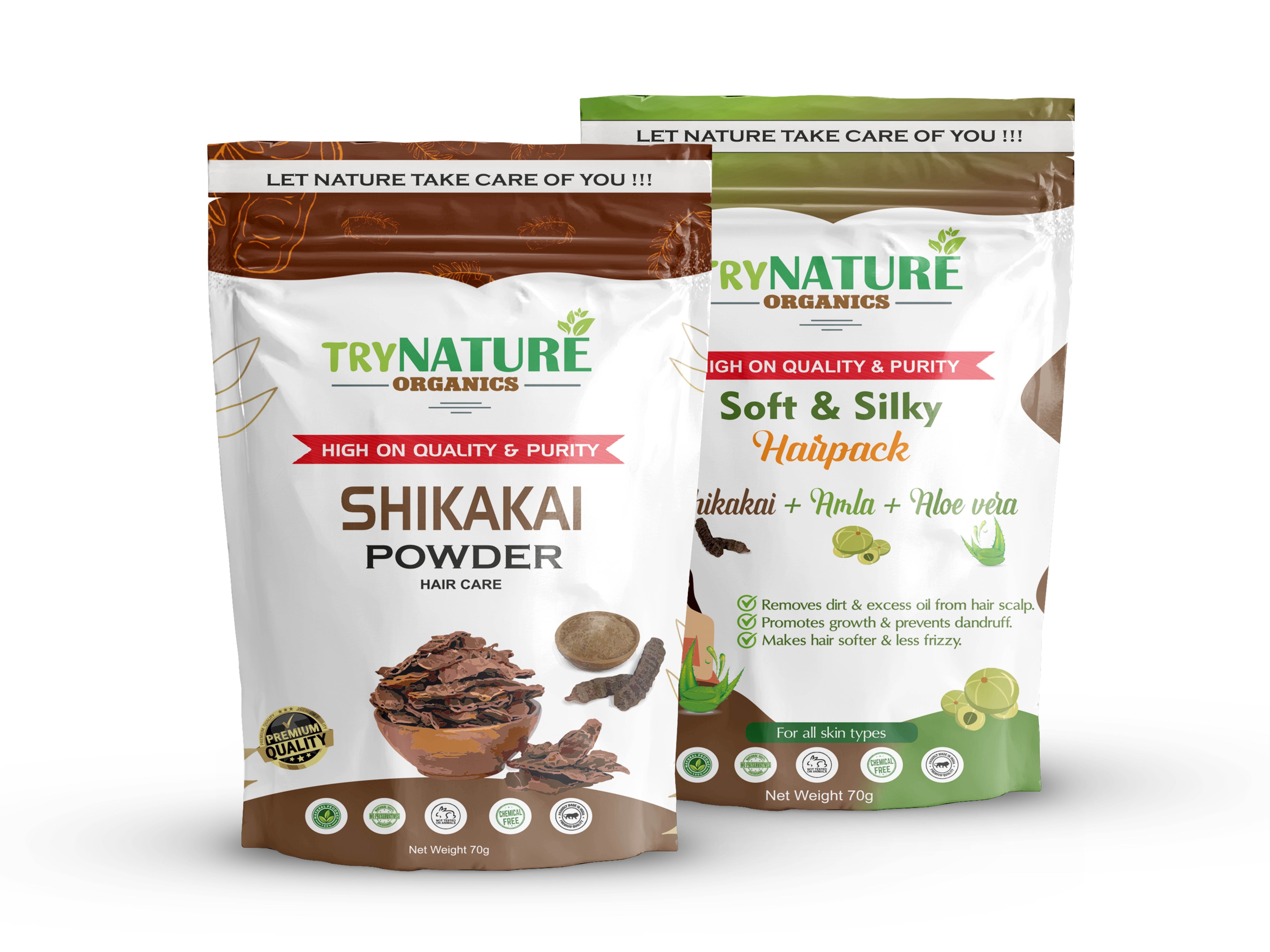 TRY NATURE Shikakai Hair Pack | For Soft, Silky & Healthy Hair [Listing# 30]