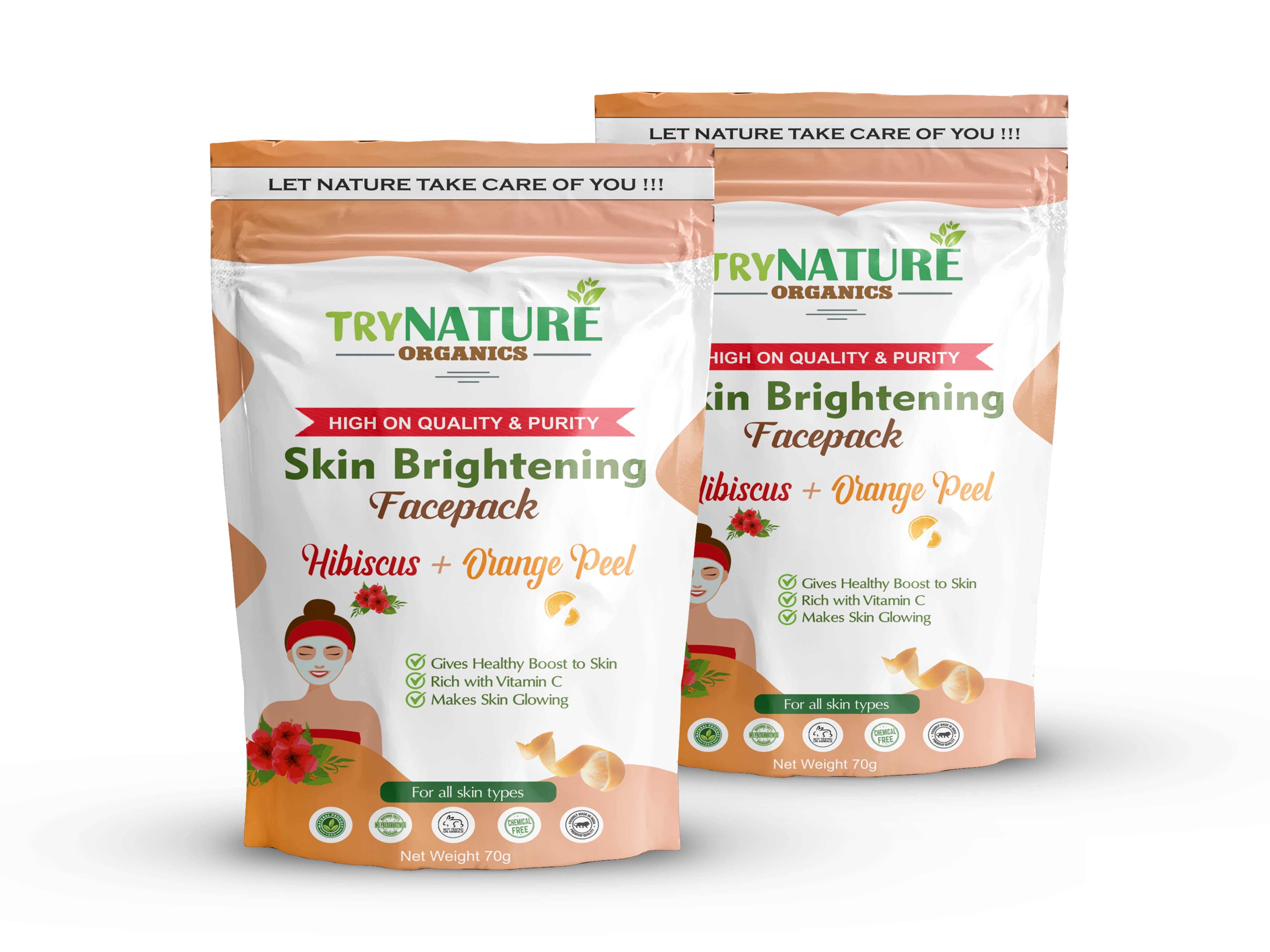 TRY NATURE Glow Enhancing Face Pack | For Bright & Luminous Skin [Listing# 43]